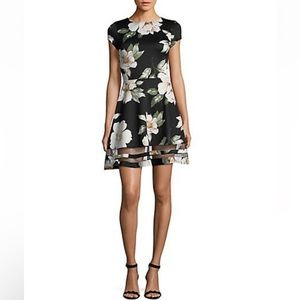 NWT black floral dress